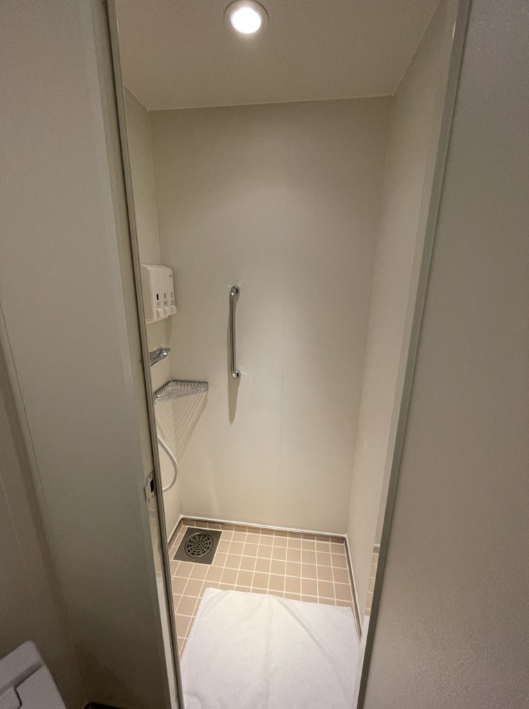 トイレ横にあるシャワールーム